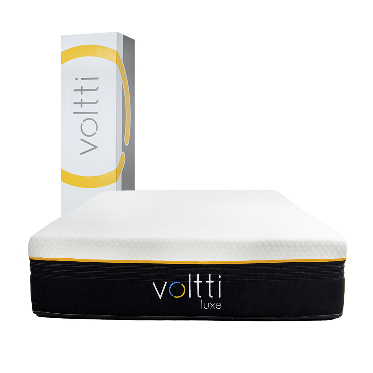 Voltti | Luxe | Colchón en Caja | Híbrido Nano Memory Foam & Resortes Encapsulados | Matrimonial | 30 CM