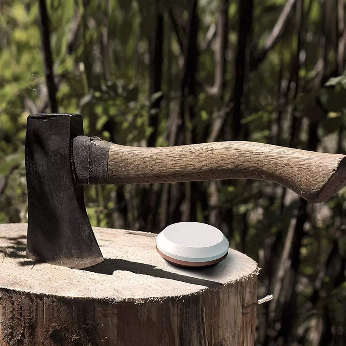 Piedra De Afilar Hacha, Grano 180/320, Con Bolsa Portátil