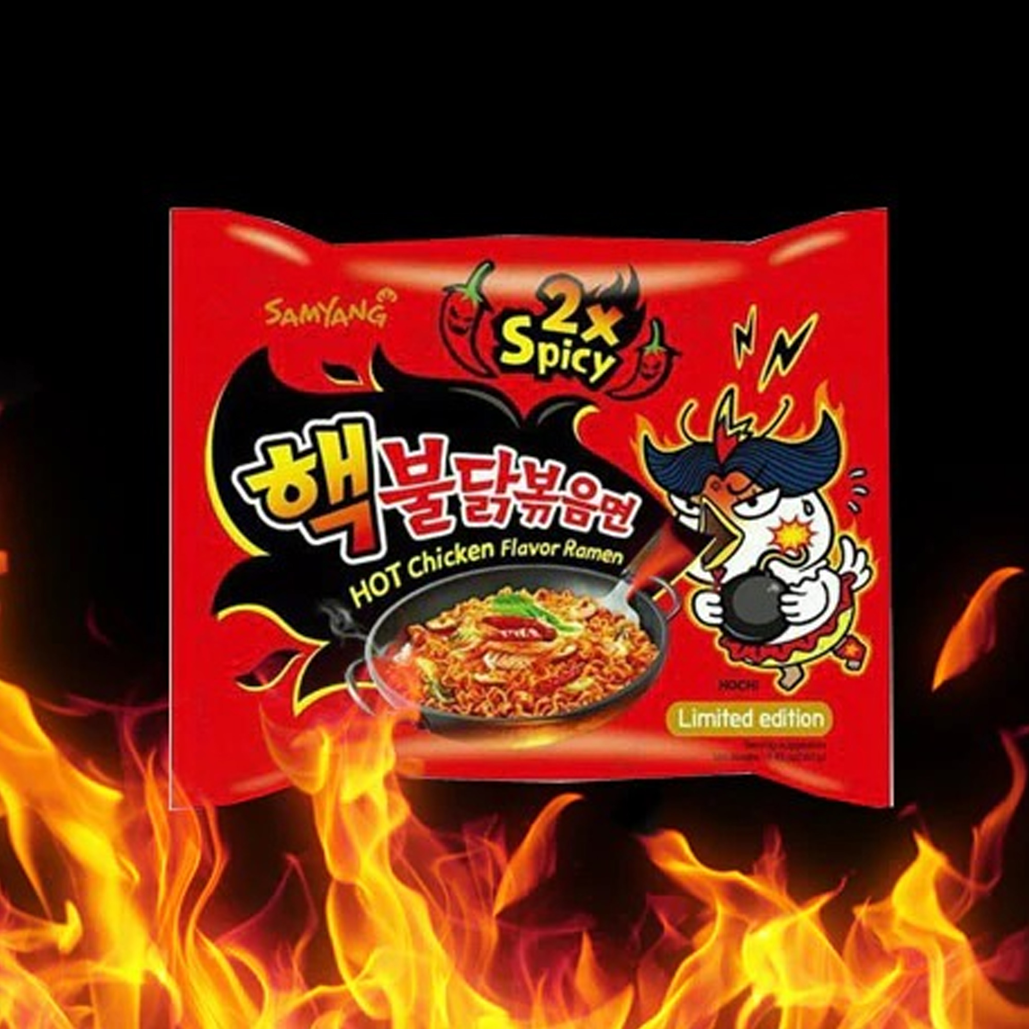Sopa Instantánea Ramen Coreana Doble Picante Buldak 20 pzs