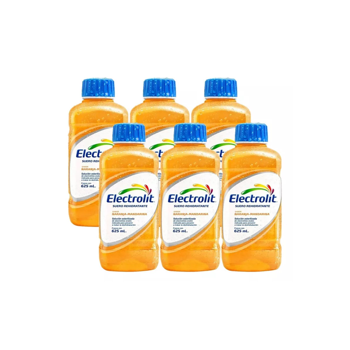 Suero Electrolit Sabor Naranja Mandarina 6 Piezas de 625 ml