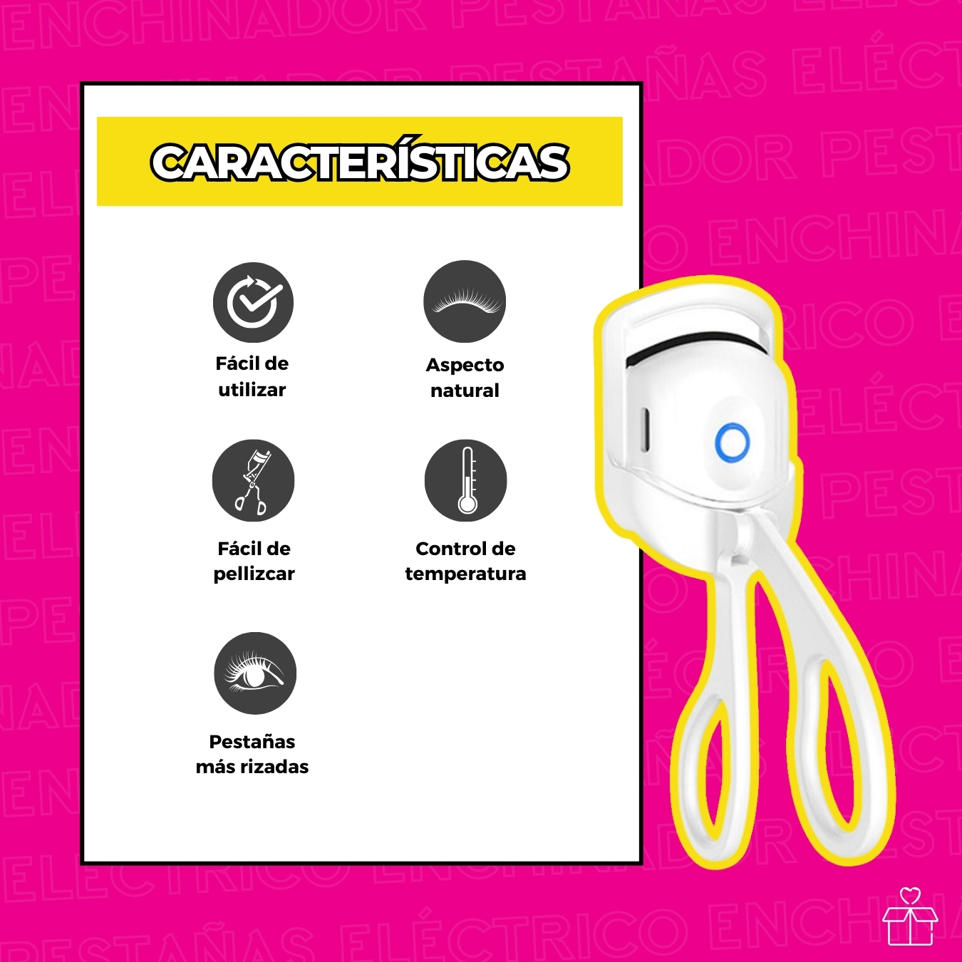 Enchinador Eléctrico Rizador De Pestañas.