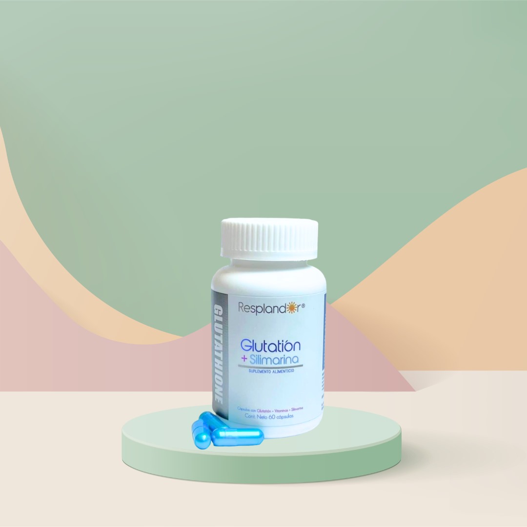 Glutatión + Silimarina Resplandor 60 cápsulas Glutathione cardo mariano, milk thistle