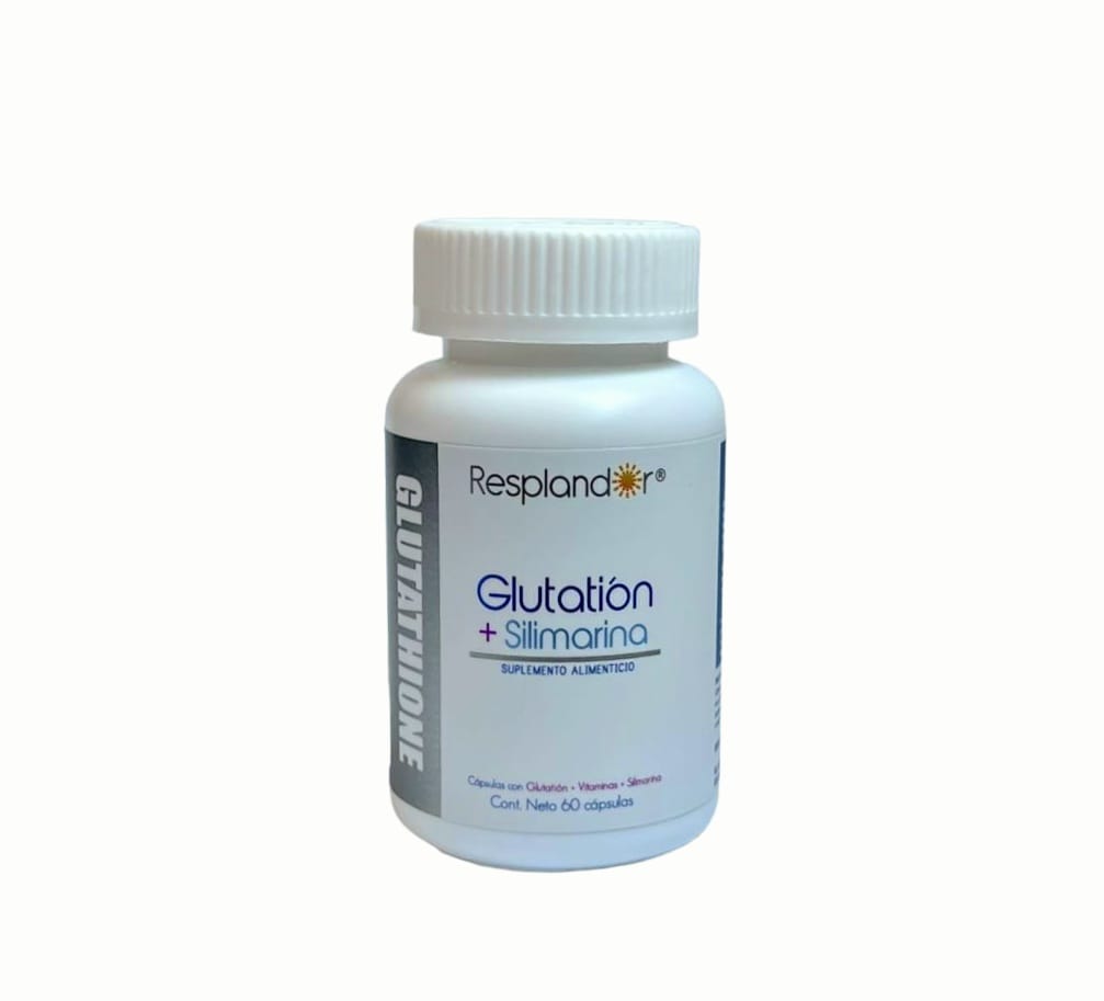 Glutatión + Silimarina Resplandor 60 cápsulas Glutathione cardo mariano, milk thistle