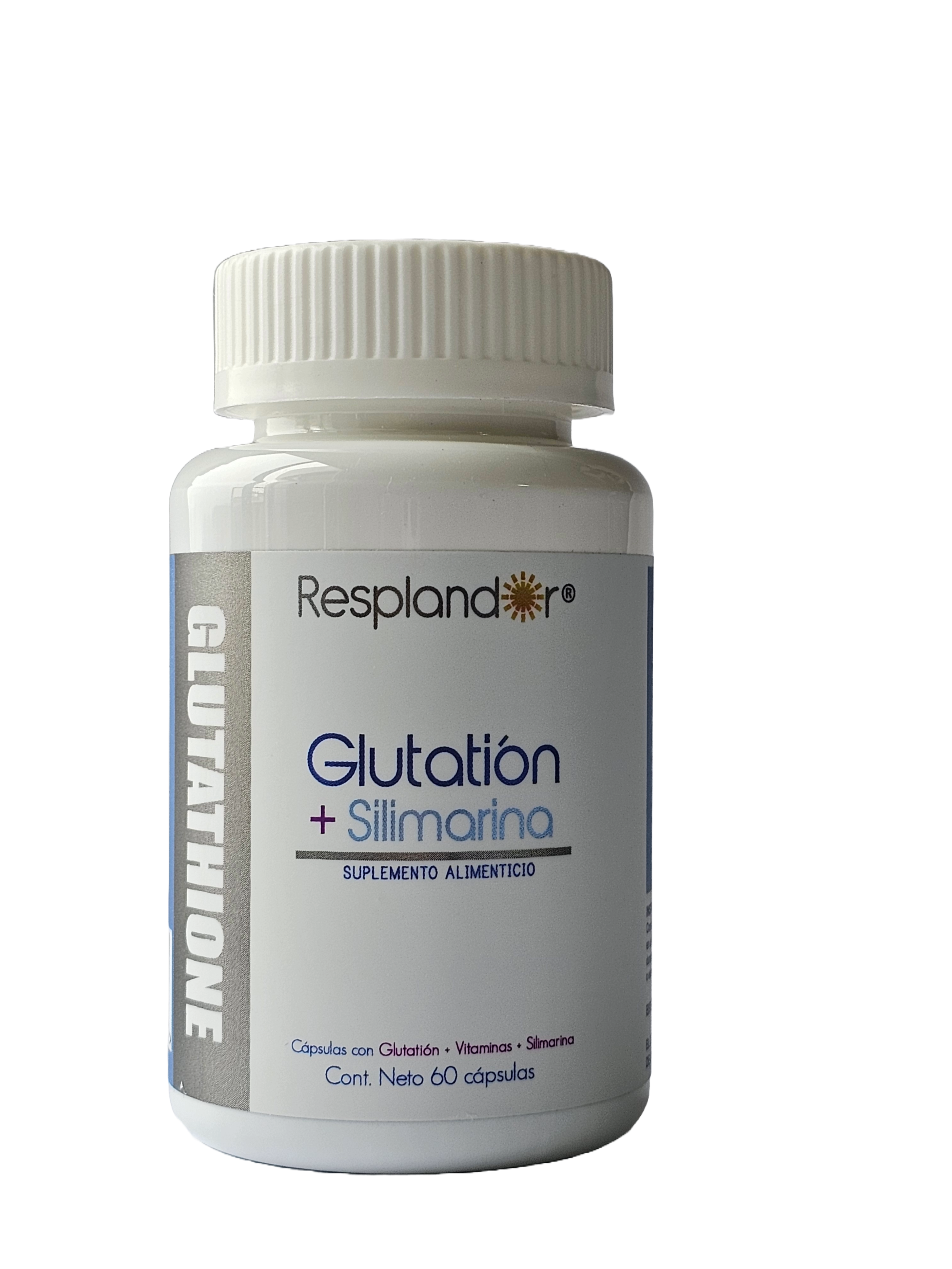 Glutatión + Silimarina Resplandor 60 cápsulas Glutathione cardo mariano, milk thistle