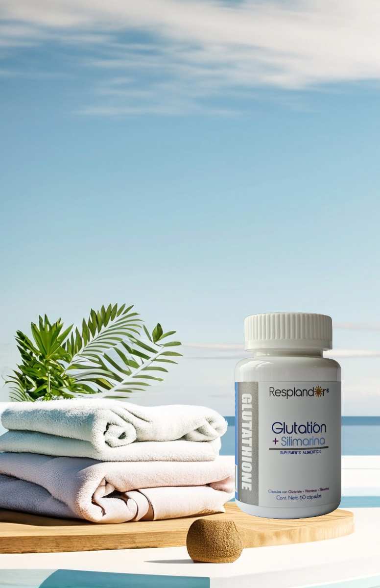 Glutatión + Silimarina Resplandor 60 cápsulas Glutathione cardo mariano, milk thistle
