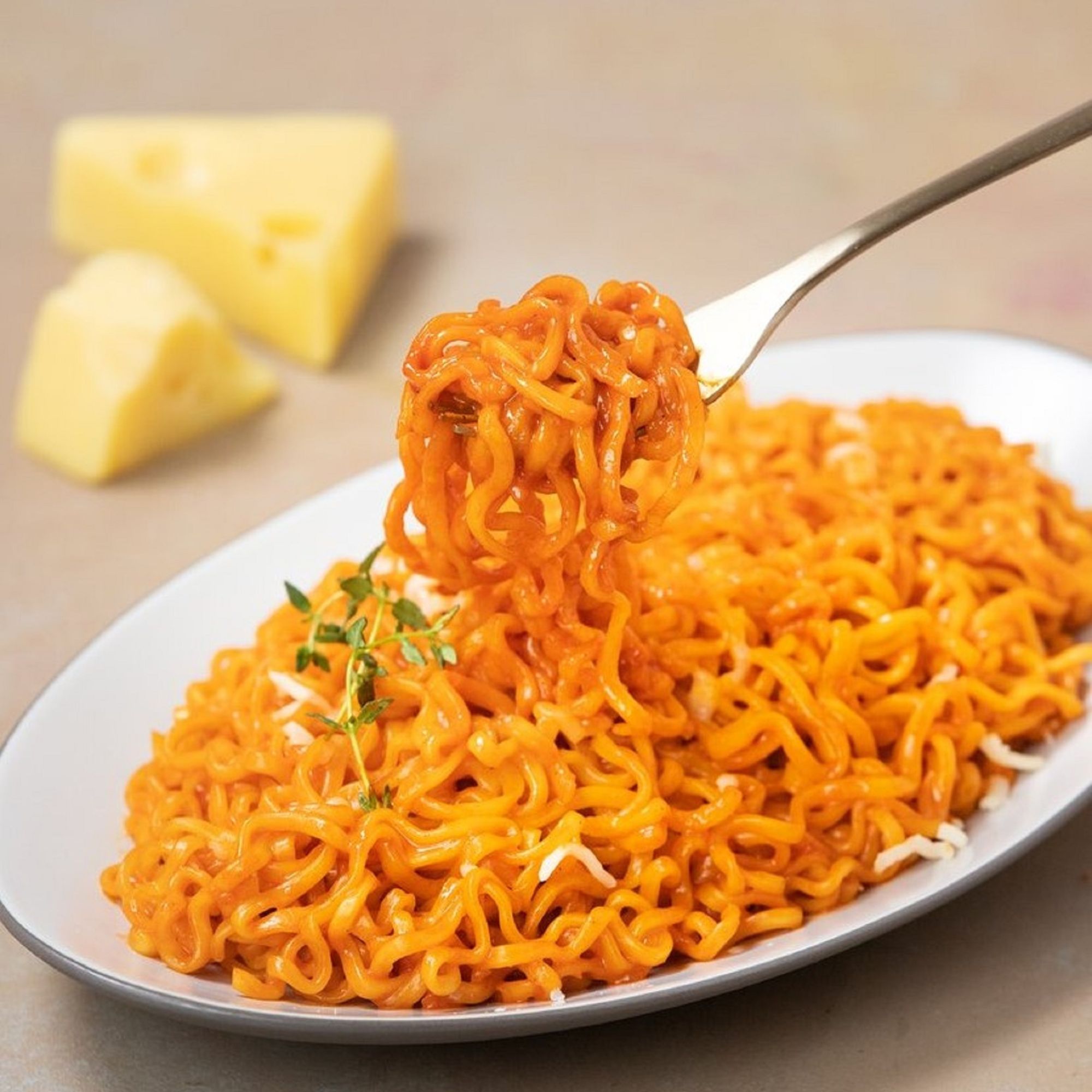 Sopa Instantánea Ramen Coreana Buldak Queso Picante 10 pzs