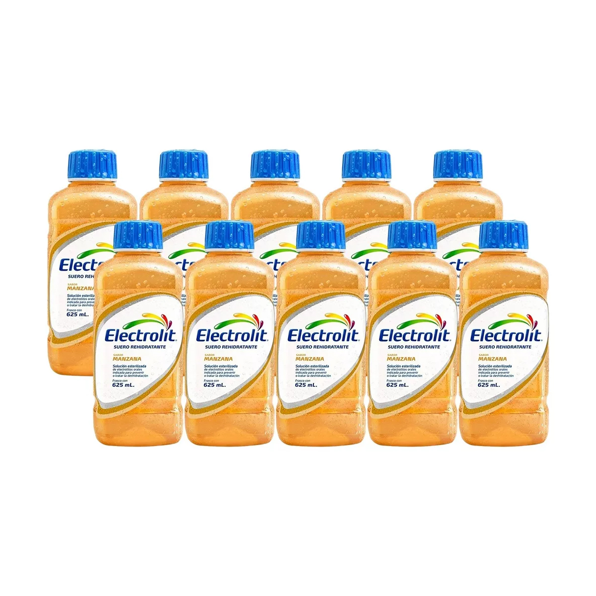 Suero Rehidratante Electrolit Sabor Manzana 10 Piezas de 625 ml