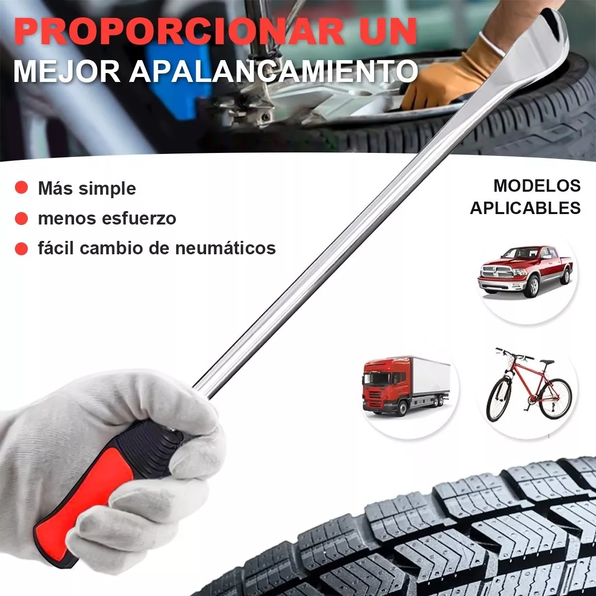 Kit De Palanca Desmontar Para Llantas Motocicleta Bicicleta 24 Pzas
