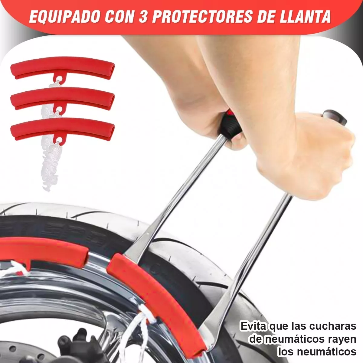 Kit De Palanca Desmontar Para Llantas Motocicleta Bicicleta 24 Pzas