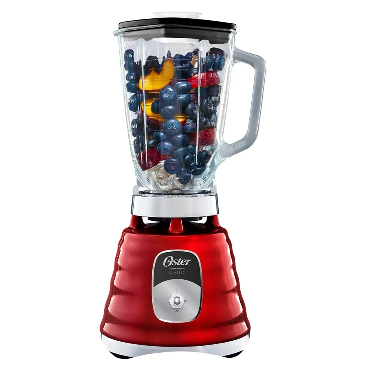 Licuadora Oster Clásica BLST4126 Interruptor 1000W 1.25Lts Tritura Hielo - Roja