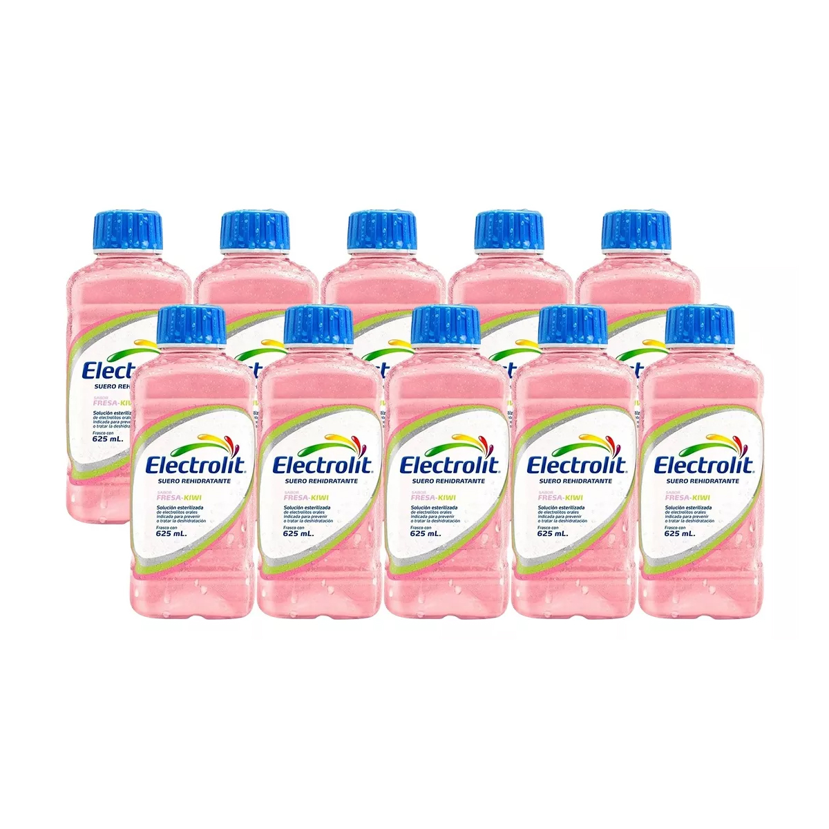 Suero Rehidratante Electrolit Fresa Kiwi 10 Piezas de 625 ml