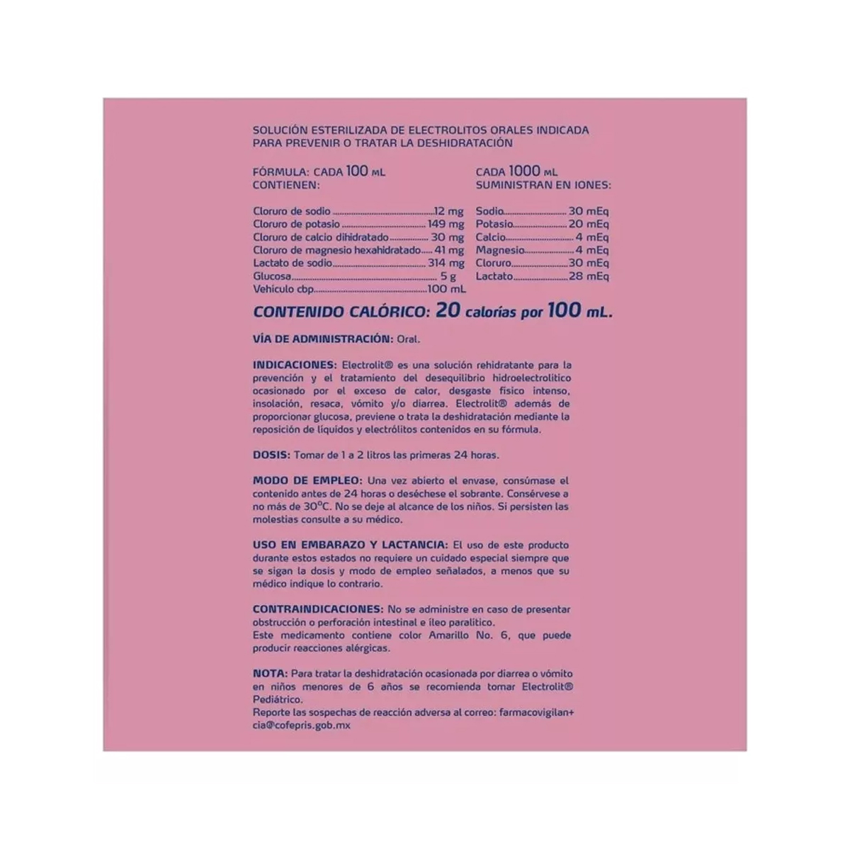 Suero Rehidratante Electrolit Fresa Kiwi 10 Piezas de 625 ml