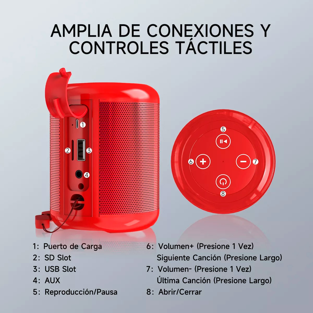 Mini Bocina Portátil Bluetooth Inalámbrica Altavoz Sd