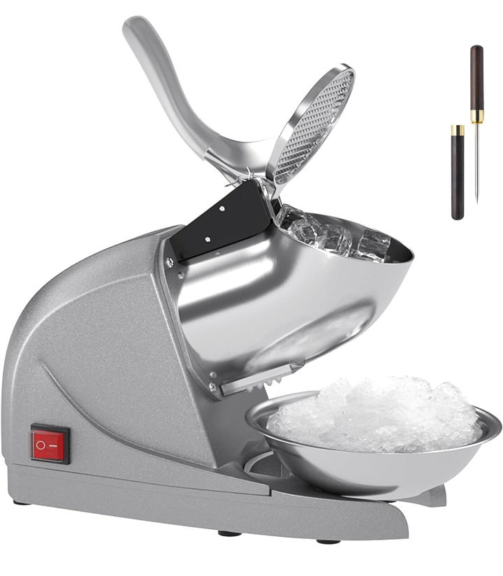 Máquina trituradora de hielo raspados comercial .