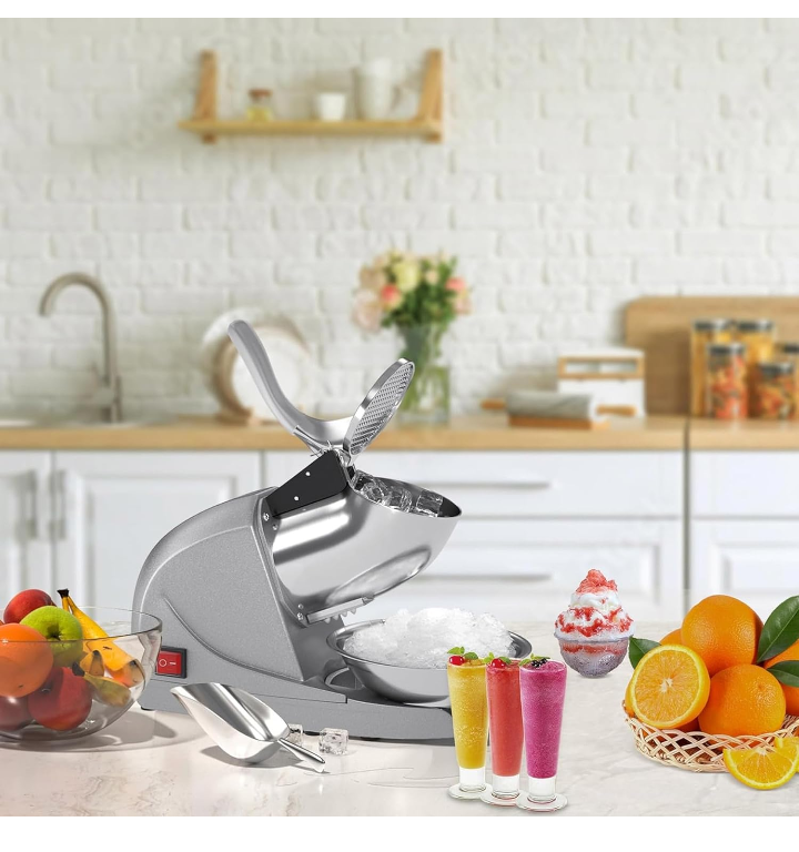 Máquina trituradora de hielo raspados comercial .