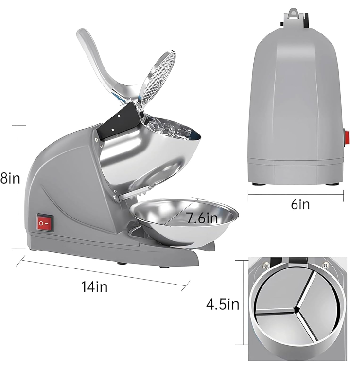 Máquina trituradora de hielo raspados comercial .