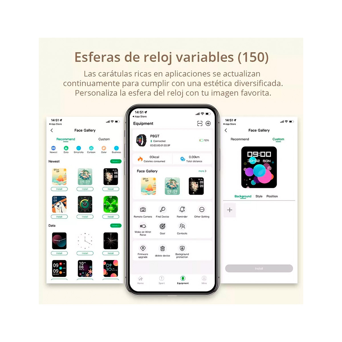 Reloj Inteligente Bluetooth Para Mujer Smartwatch GT