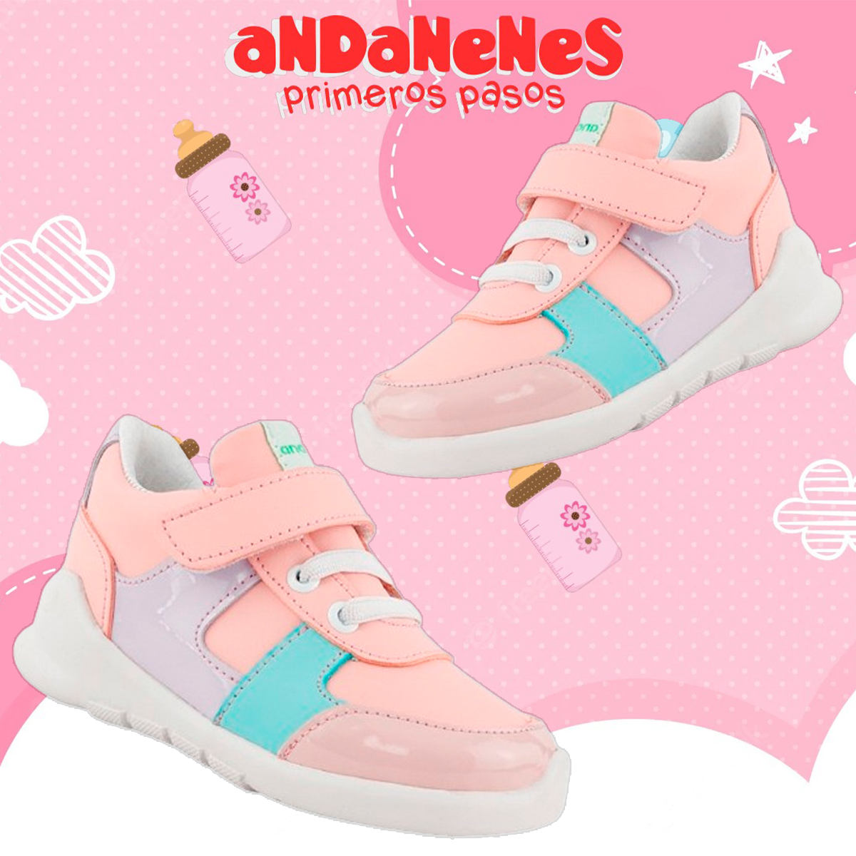 Tenis Niña Bebé Andanenes Deportivo Arco Soporte 9543-rm