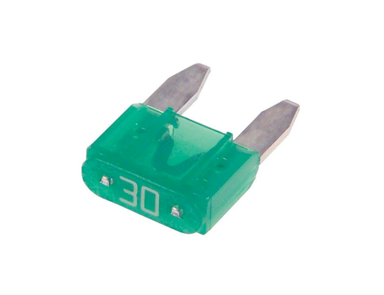Caja De Fusibles Automotriz Mini 30 Amperes Verde