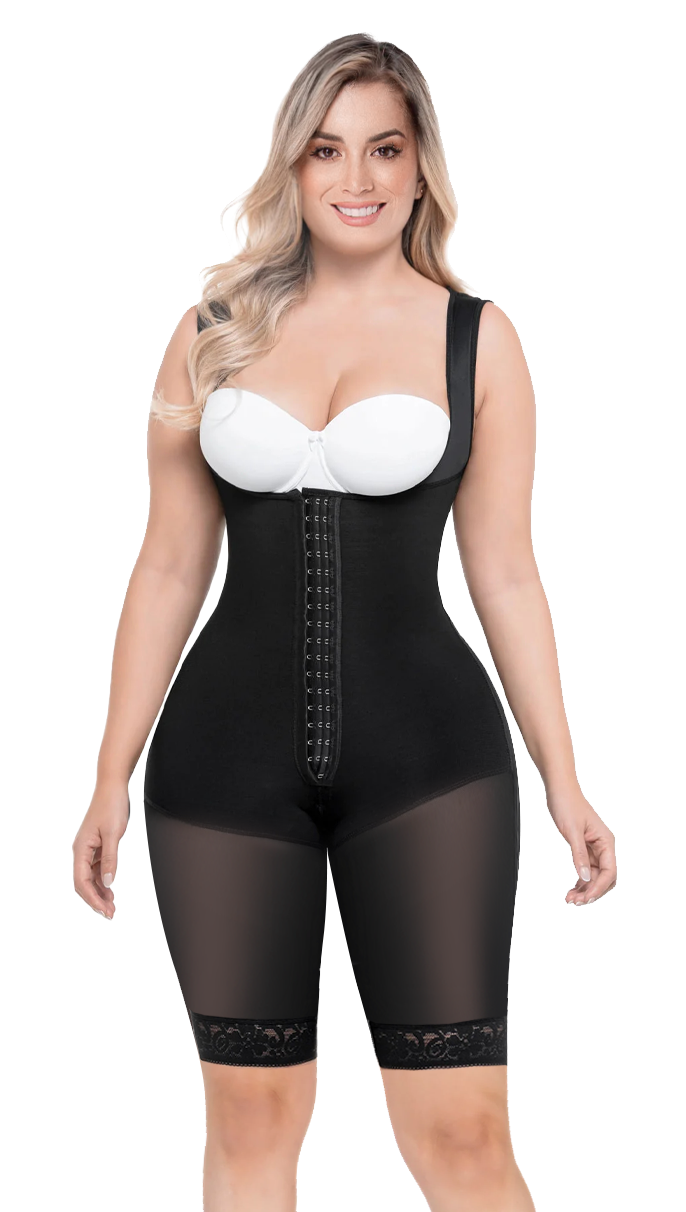 Fajas Colombianas Powernet Reductora de Medidas, Faja Colombiana Postquirurgica Moldeadora de Figura, Faja Colombiana Levanta Gluteos Para Mujer Con Broches Alta Compresion.