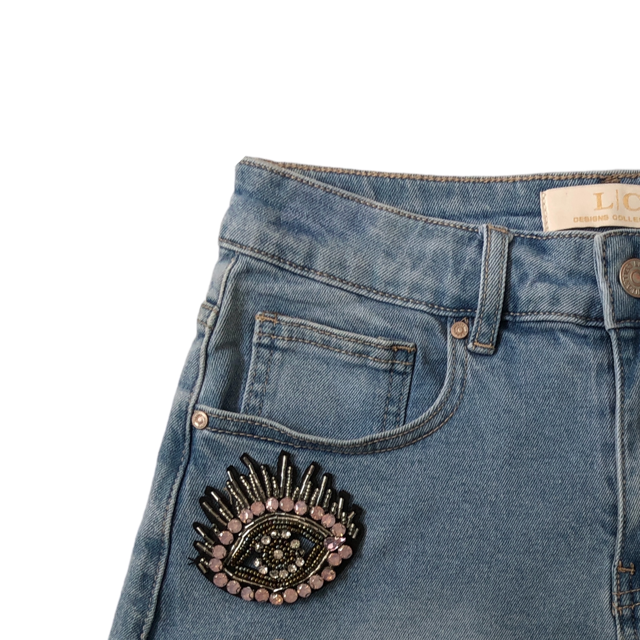 Short Con Figuras Pedrería LC DESIGNS COLLECTION