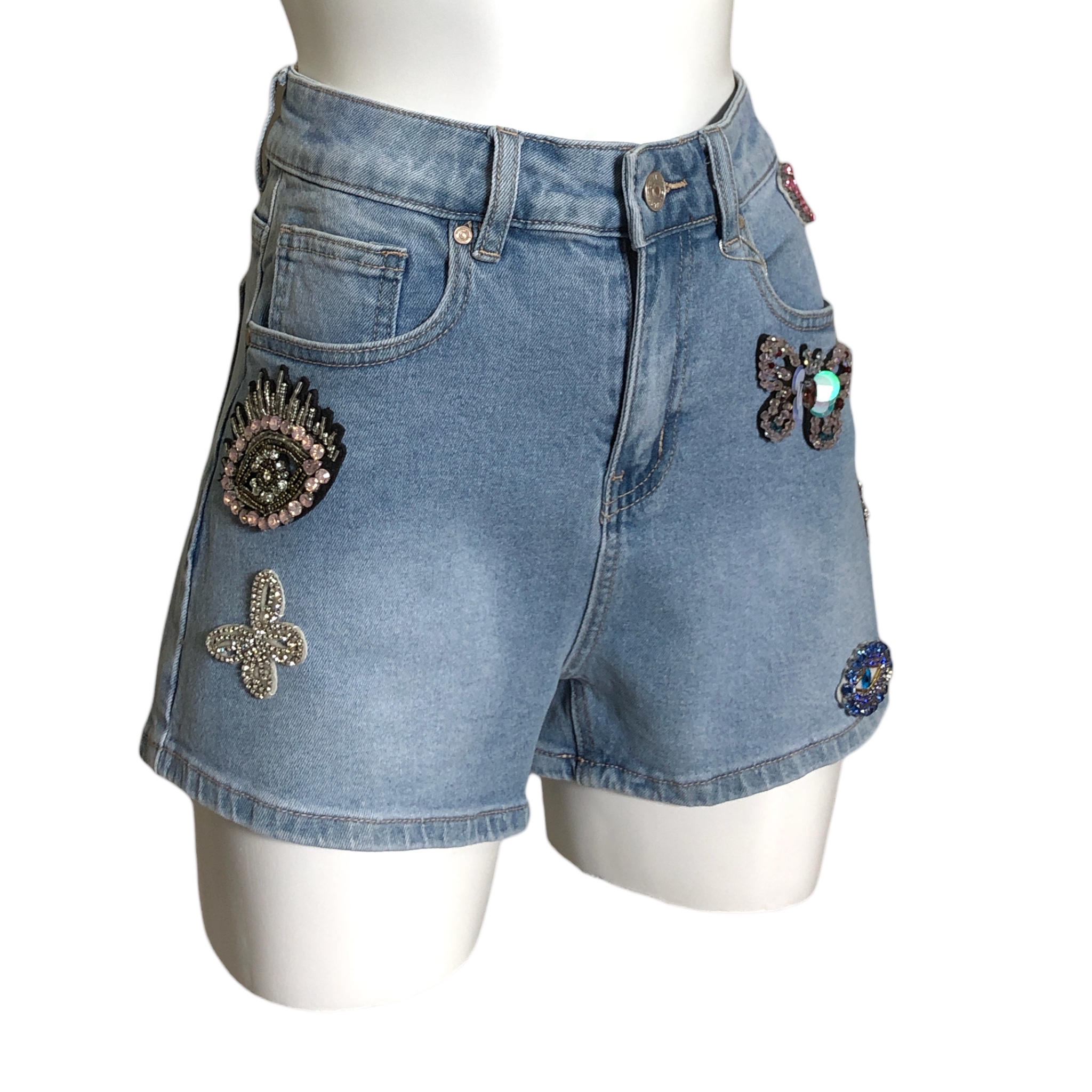 Short Con Figuras Pedrería LC DESIGNS COLLECTION