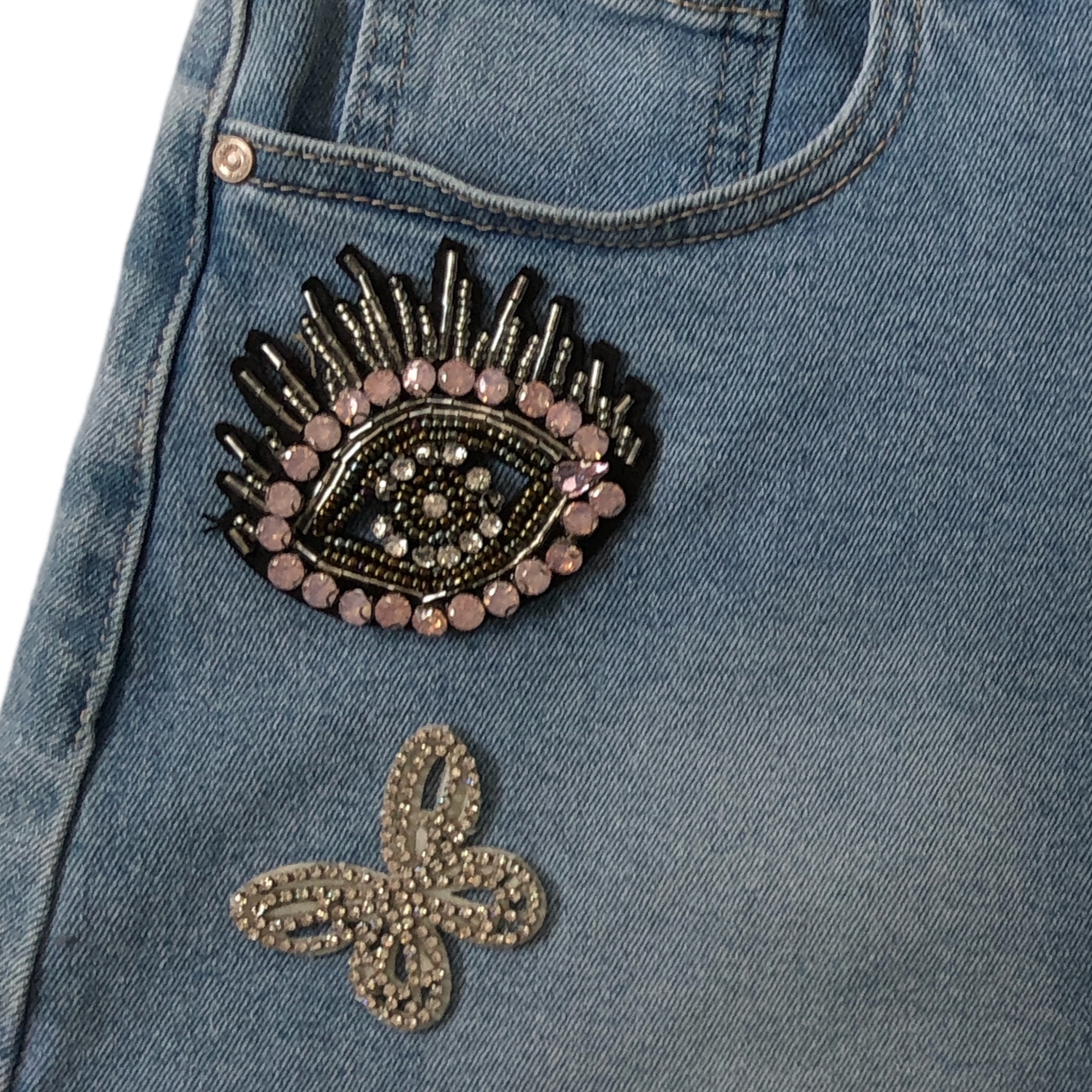 Short Con Figuras Pedrería LC DESIGNS COLLECTION