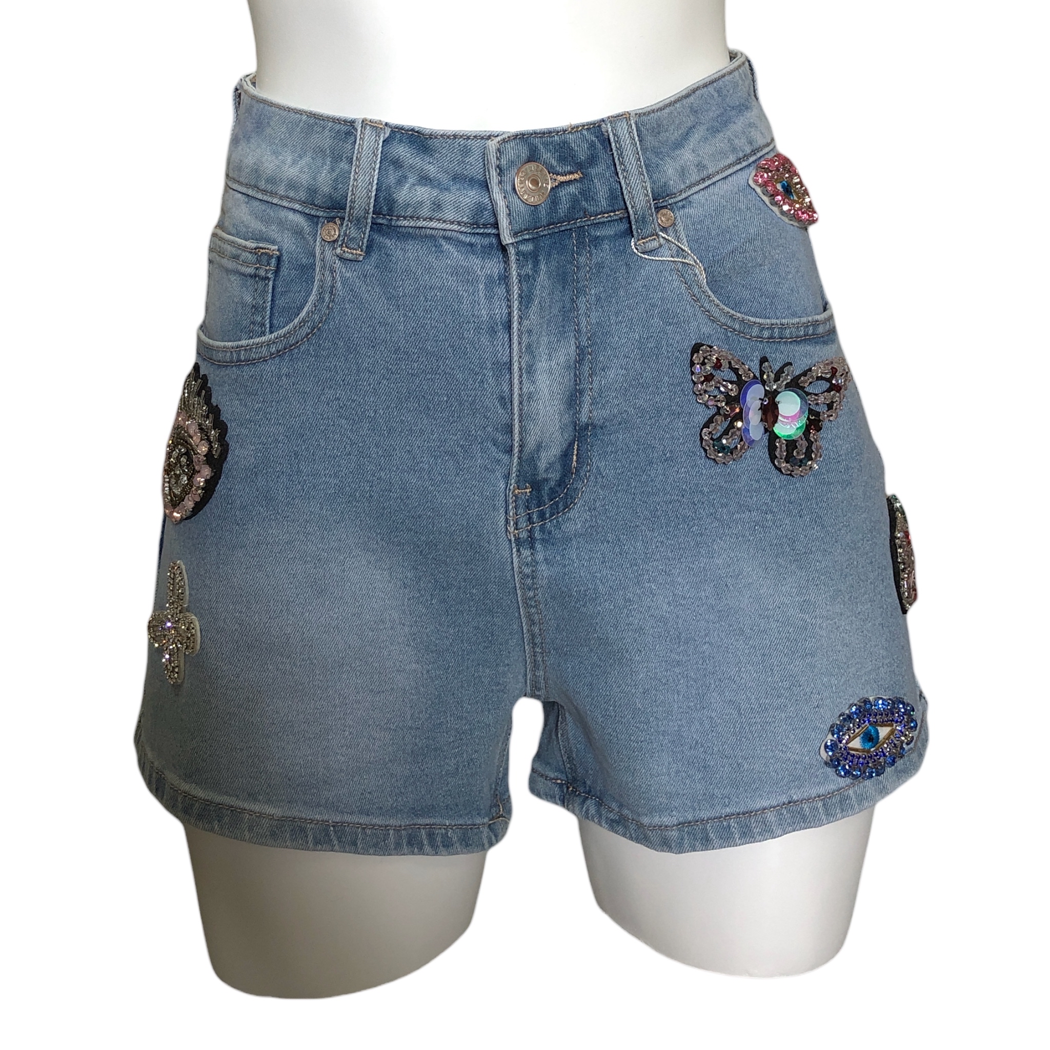 Short Con Figuras Pedrería LC DESIGNS COLLECTION