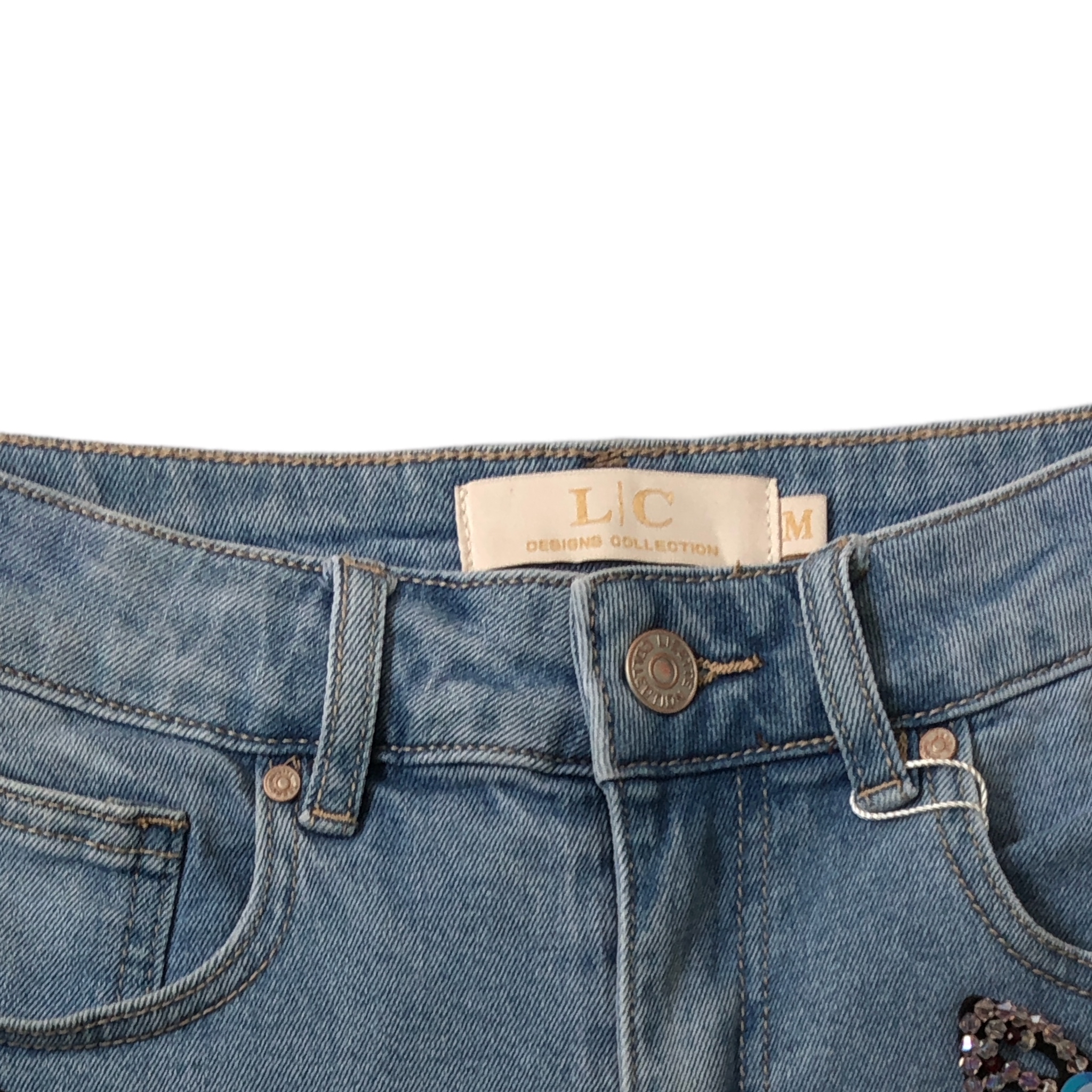 Short Con Figuras Pedrería LC DESIGNS COLLECTION