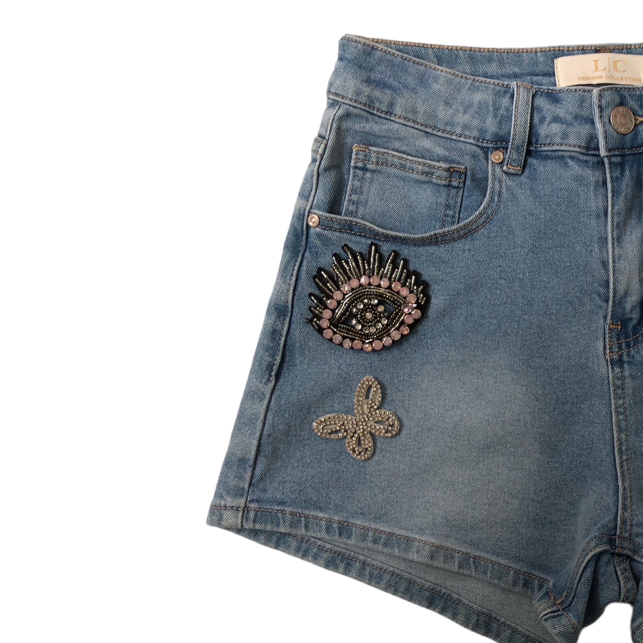 Short Con Figuras Pedrería LC DESIGNS COLLECTION