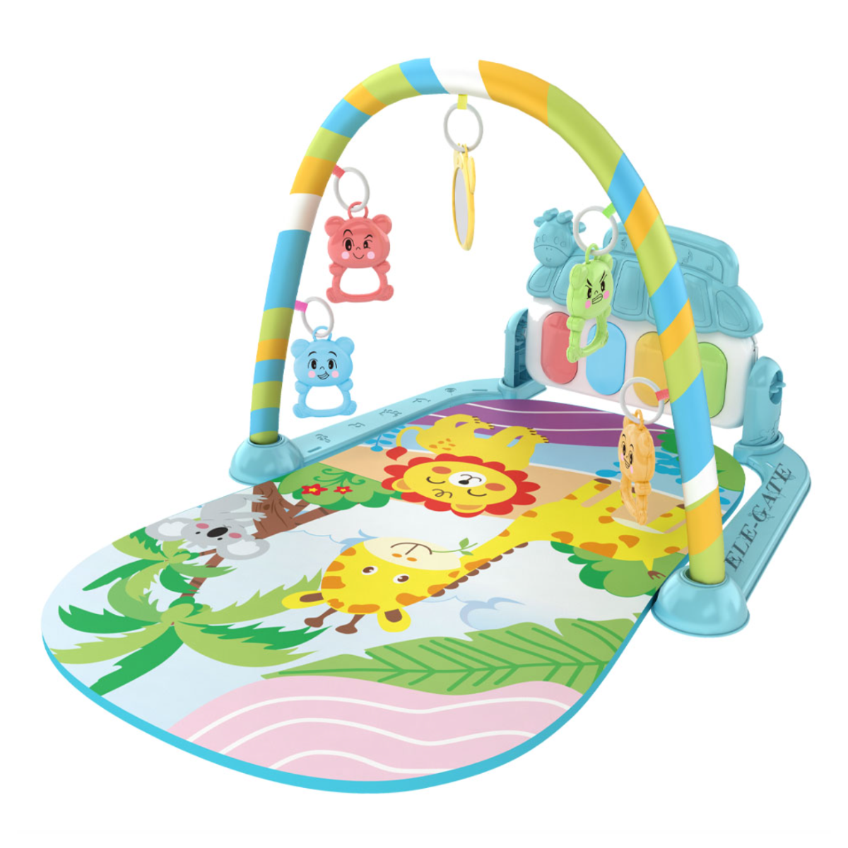 Tapete Musical Estimulante juego educativo para Bebés Color Azul