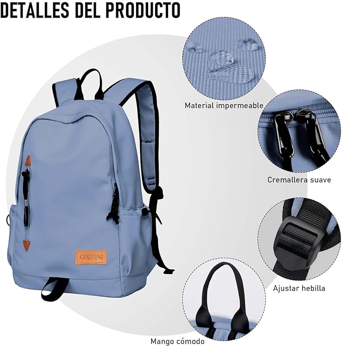 A LIUIAHZBF Mochila de Viaje-Mochila, Mochilas para Mujer, Mochila para Laptop Gran Capacidad para Estudio, Viajes, Trabajo.