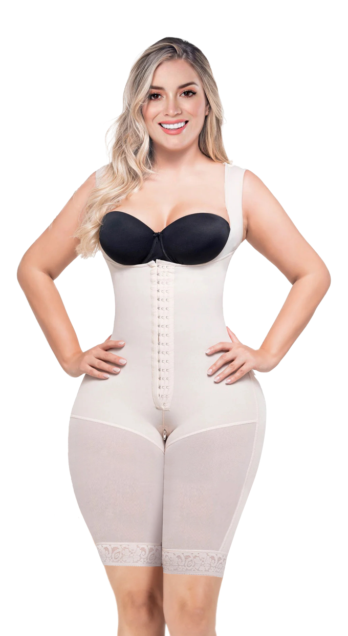 Fajas Colombianas Powernet Reductora de Medidas, Faja Colombiana Postquirurgica Moldeadora de Figura, Faja Colombiana Levanta Gluteos Para Mujer Con Broches Alta Compresion