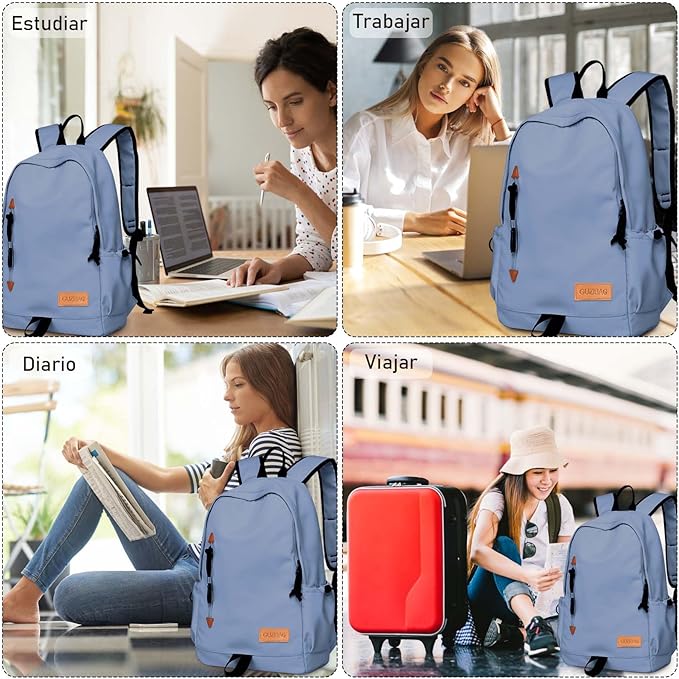 A LIUIAHZBF Mochila de Viaje-Mochila, Mochilas para Mujer, Mochila para Laptop Gran Capacidad para Estudio, Viajes, Trabajo.