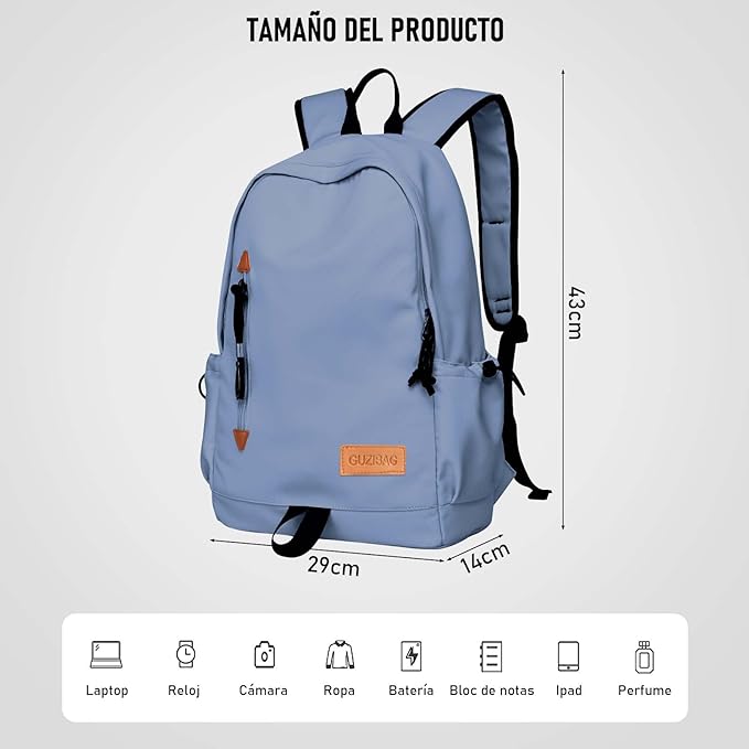 A LIUIAHZBF Mochila de Viaje-Mochila, Mochilas para Mujer, Mochila para Laptop Gran Capacidad para Estudio, Viajes, Trabajo.