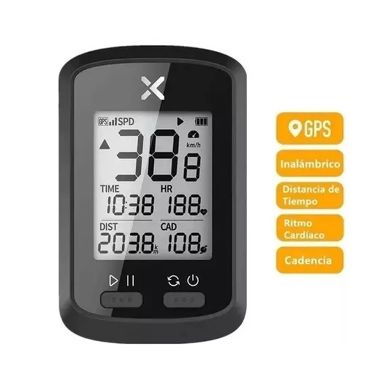 Velocímetro/odómetro Para Bicicleta G+ Gps Con Soporte+funda