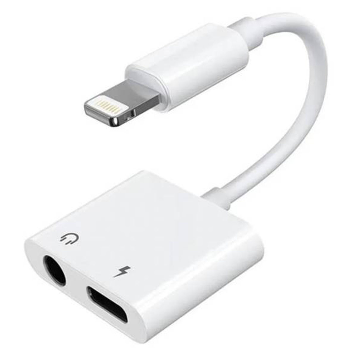 Adaptador Lightning a Auxiliar Auriculares 3.5mm y Carga