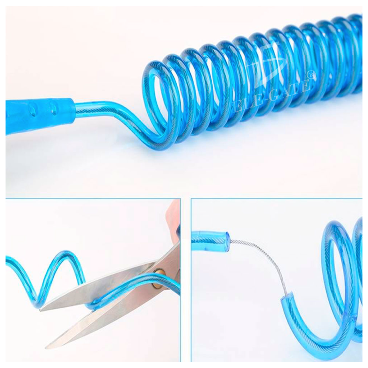 Pulsera de Seguridad con Llave para Niños Pequeños Ajustable y Elástica Color Azul