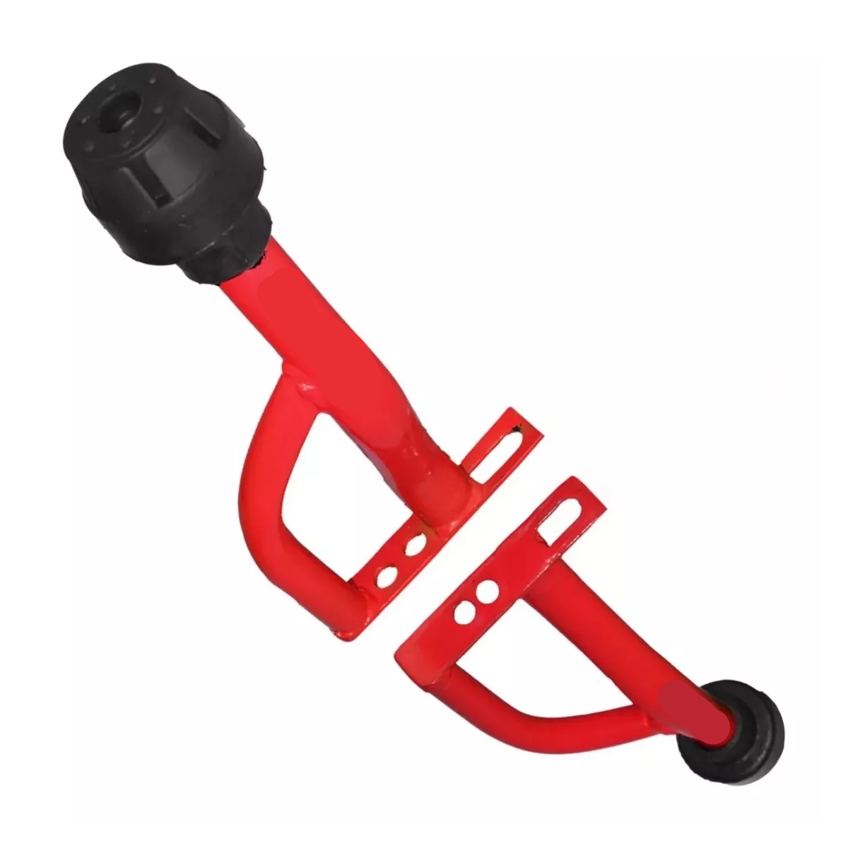 Slider Para Moto Universal Defensa Caída Reforzada Acero Rojo