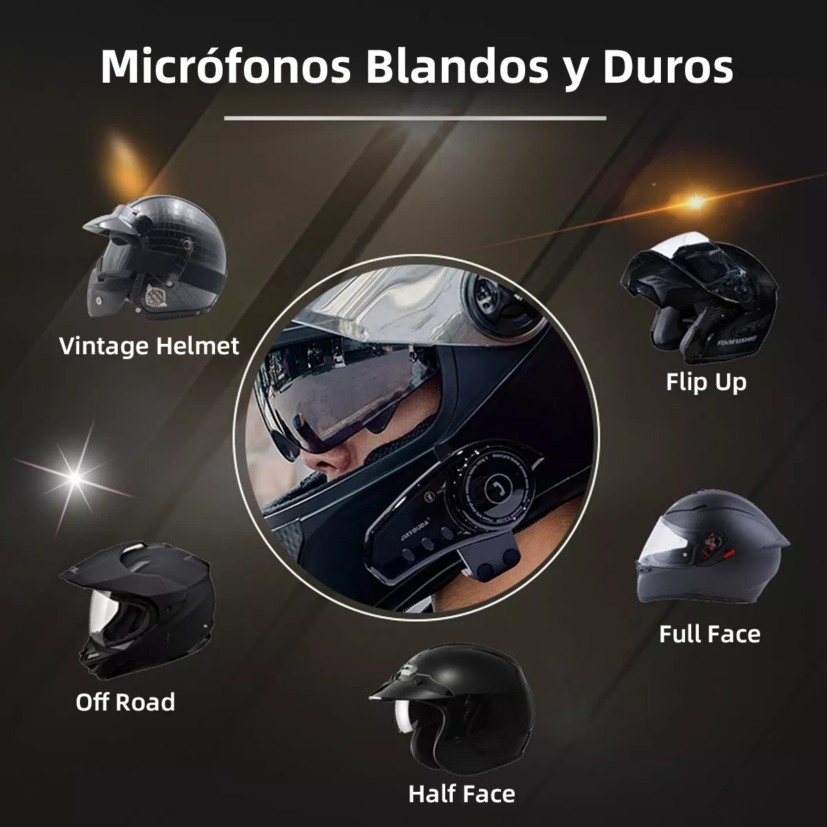Bluetooth Para Casco, Audifonos Para Casco Moto