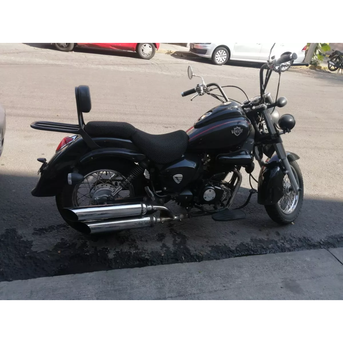 Respaldo Italika Tc200, Tc250 Chopper Negro