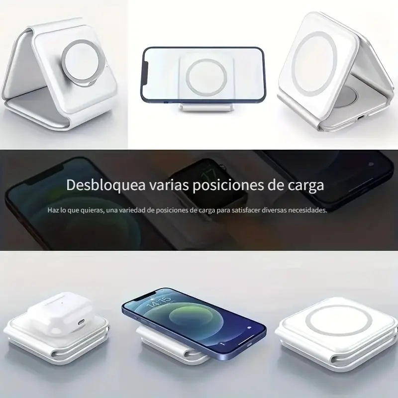 Cargador MagSafe 3 en 1 inalámbrico.