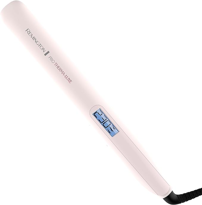 A Plancha Alaciadora Remington Pro Therma-Luxe Peinados de Larga Duración, S9100