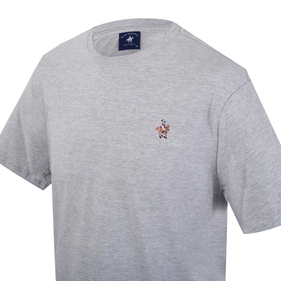 Playera Básica Gris Para Hombre Polo Team.