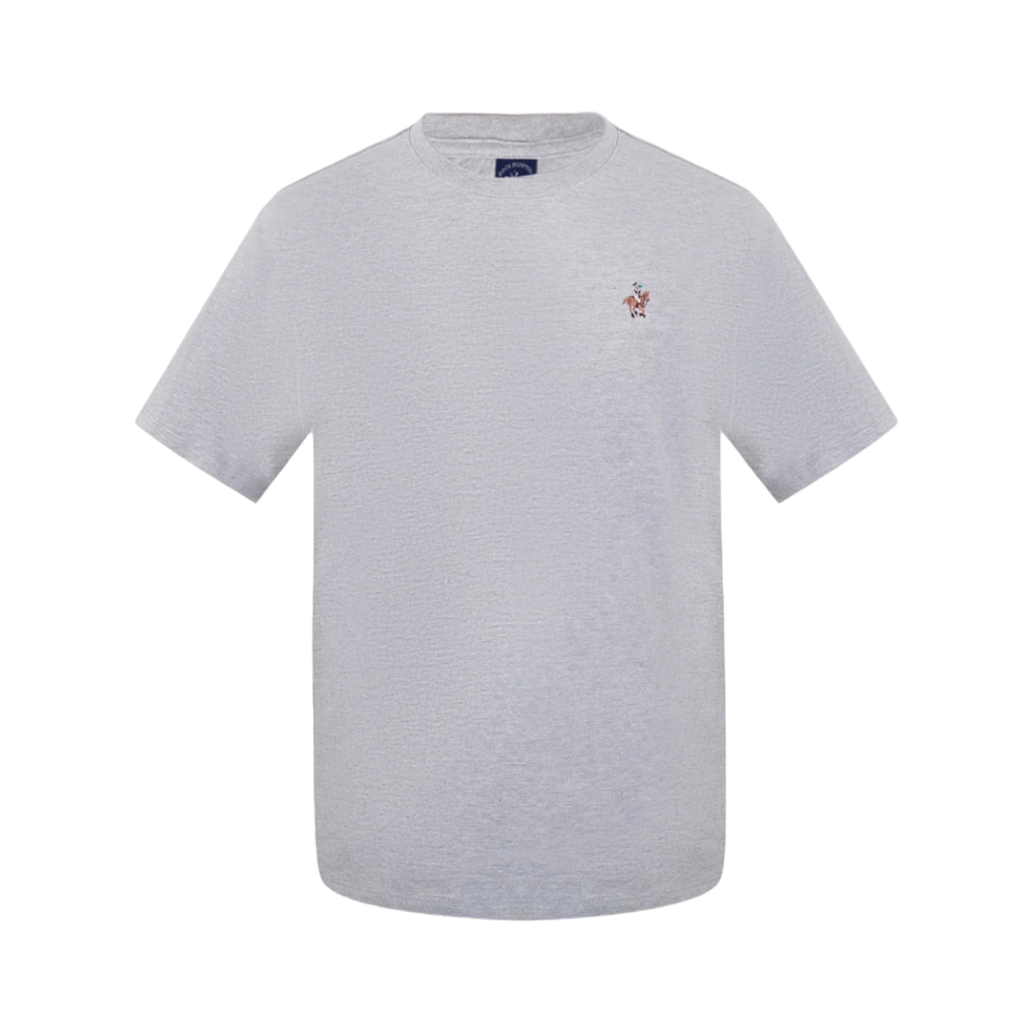 Playera Básica Gris Para Hombre Polo Team.