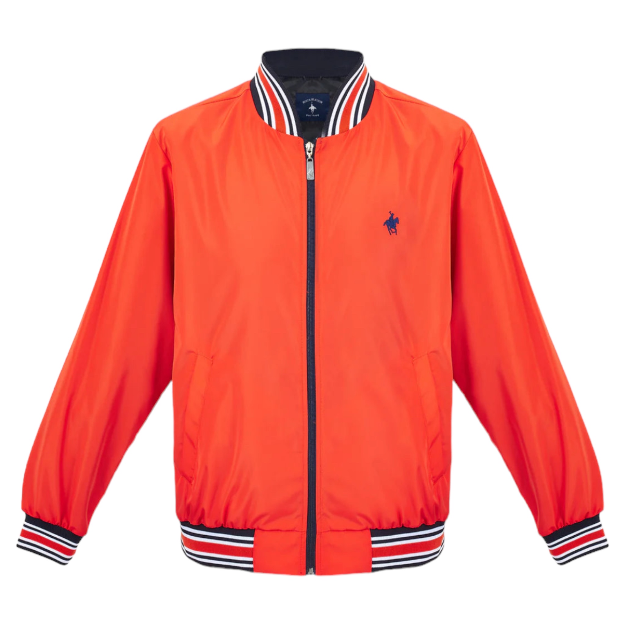 Chamarra Bomber Naranja Para Caballero Polo Team