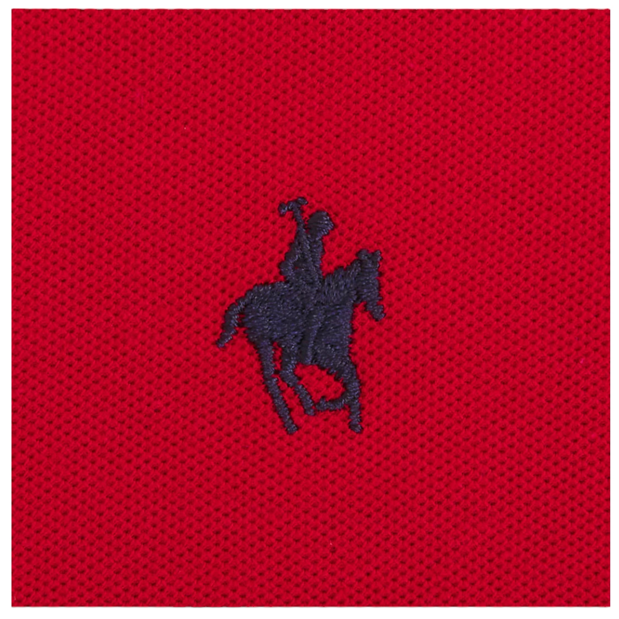 Playera Polo Roja Clásica Para Caballero Polo Team.