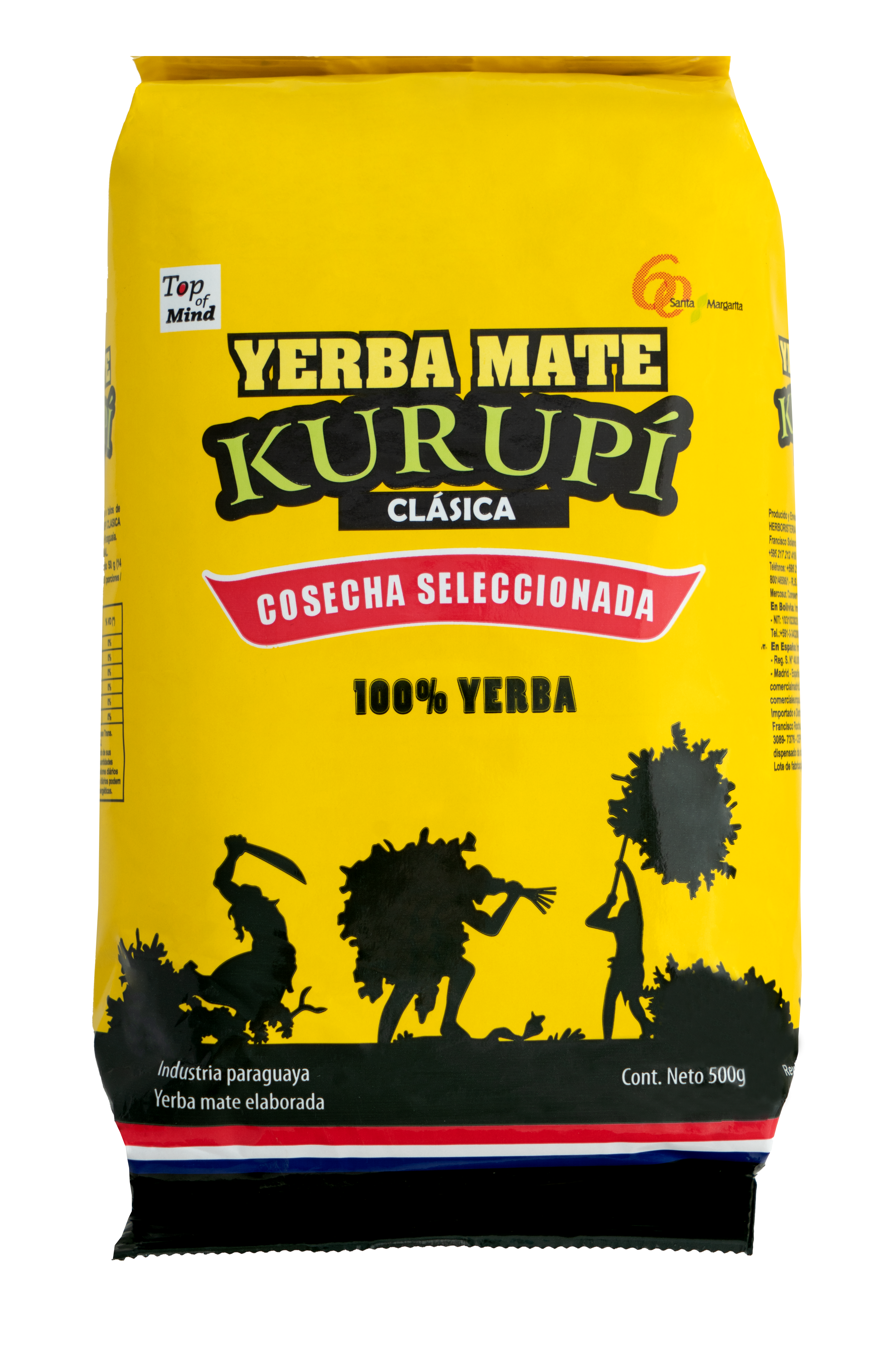 Yerba Mate Kurupí Clásica Cosecha Seleccionada 500 g