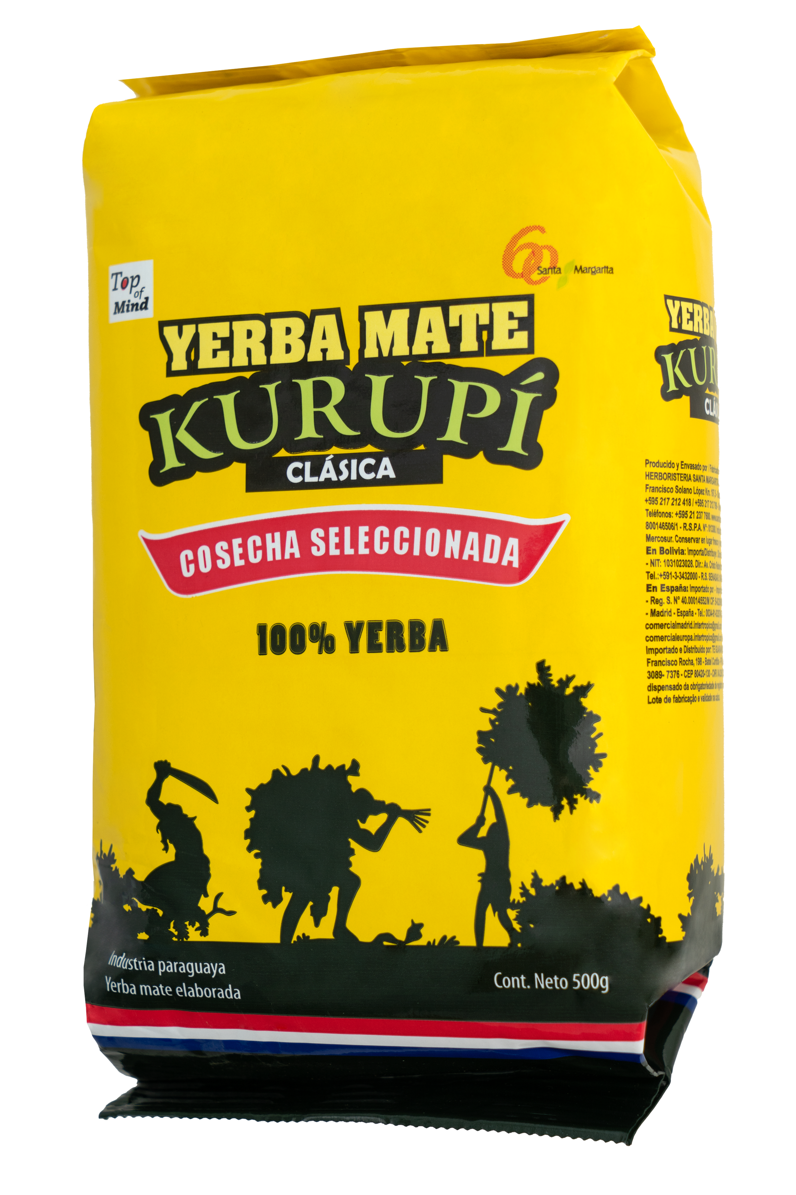 Yerba Mate Kurupí Clásica Cosecha Seleccionada 500 g