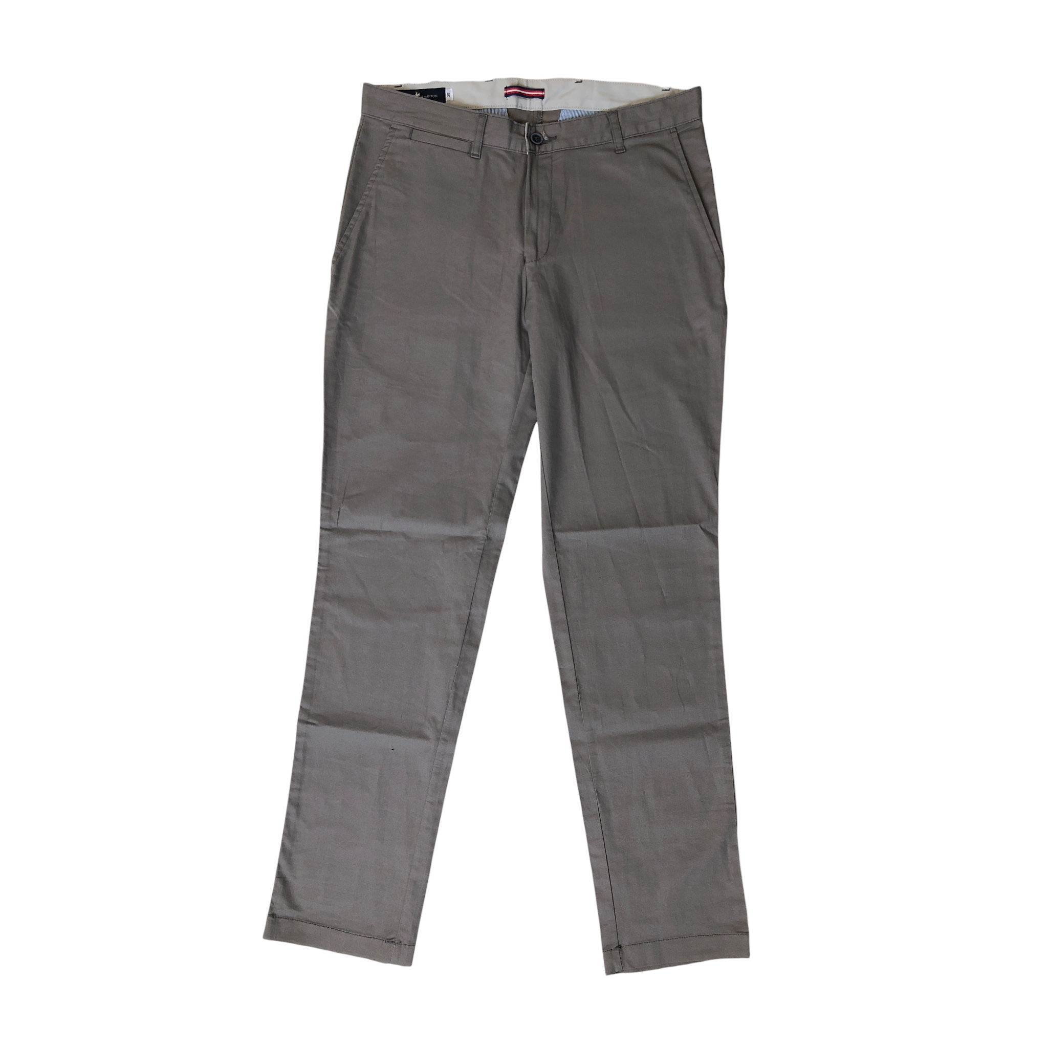 Pantalón Liso Color Gris Para Hombre Polo Team.
